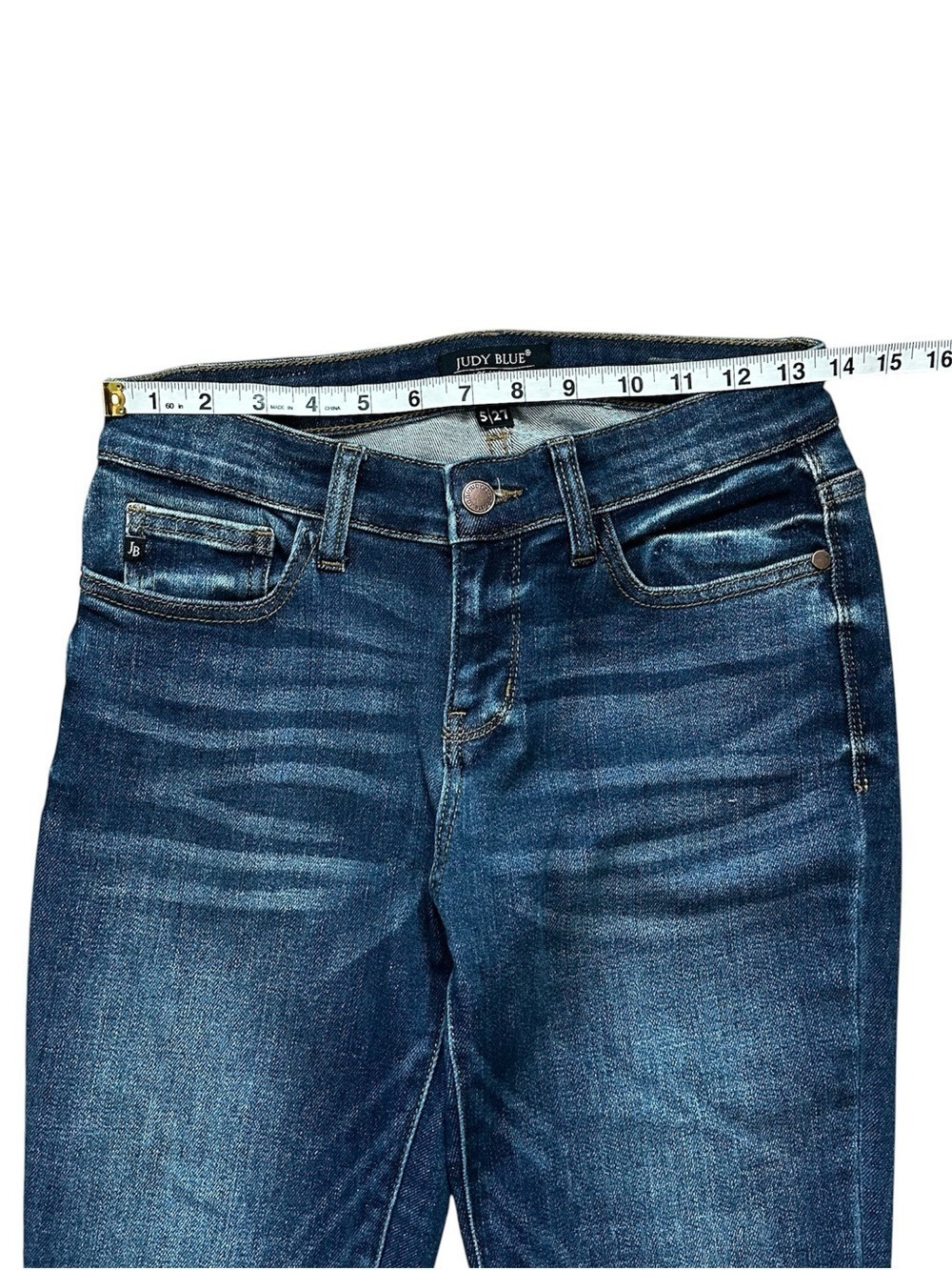 Judy Blue Skinny Fit Mid Rise Cotton Stretch Denim Jeans Size 5/27 - Picture 4 of 8